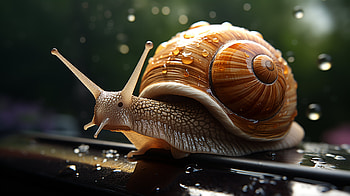 Majestic Snail - Nature's Elegance, Animal, snail HD wallpaper