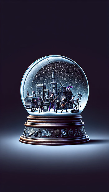 Enchanting Snow Globe Winter Scene, winter scene HD phone wallpaper