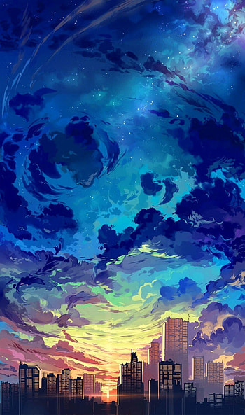 Anime Landscape HD phone wallpaper