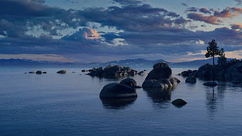 macOS Lake Serenity — Calm Landscape, MacOS, Lake, Landscape, Calm HD wallpaper