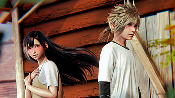 Cloud Strife Tifa Lockhart Final Fantasy VII Remake HD wallpaper