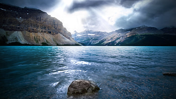 Landscape, Rivers, Mountains HD wallpaper