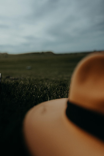 Grass, Miscellanea, Miscellaneous, Brown, Lawn, Hat HD phone wallpaper