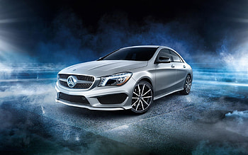 Mercedes-Benz, blue, white, amg, car, silver HD wallpaper