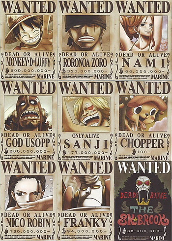 Cartazes dos Chapéus de Palha in 2020. One piece , One piece bounties, One piece luffy, One Piece Wanted Poster HD phone wallpaper