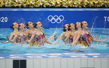 Tokyo 2020 Olympics, Synchronized Swimming HD wallpaper