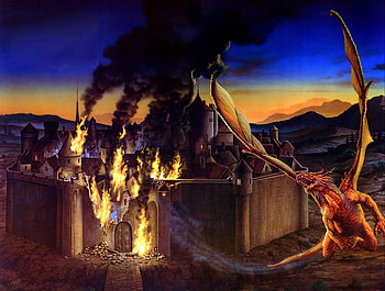 dragon fire, ciruelo cabral, magic, abstract, fantasy, dragon, cool, fire HD wallpaper
