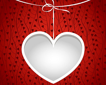 Hanging Heart, heart, love, red, Valentines HD wallpaper