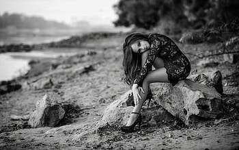 Brunette, Girl, Beautiful, Beauty, Woman, Model, Lovely, Female HD wallpaper