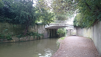 A walk into town......., Canal, Bath, Architecture, Walk HD wallpaper