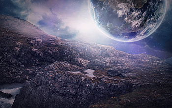 Close Planets, scifi, digital-universe, planets, artist, painting HD wallpaper