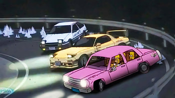 Homer rouge drift, driftking, the Simpsons HD wallpaper