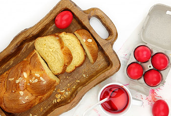 Easter, bread, food, eggs HD wallpaper