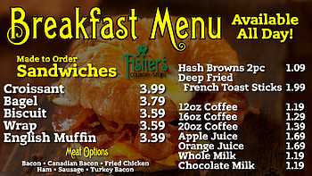 Menu, Food, Fisher's country store, Cafe menu HD wallpaper