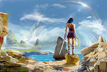 Wonder Woman Paint Art , wonder-woman, superheroes, artist, artwork, digital-art HD wallpaper