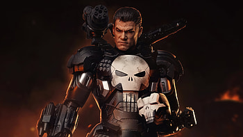 Punisher As War Machine, punisher, war-machine, superheroes, artist, artwork, digital-art HD wallpaper