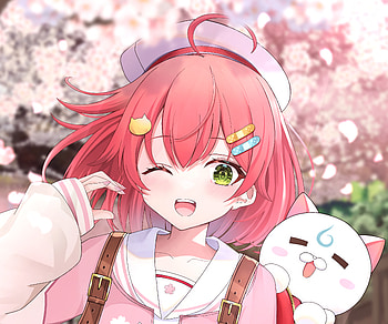 Sakura Miko, hololive, Sakura Miko, Anime, Virtual Youtuber HD wallpaper