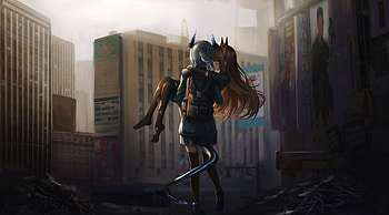 Arknights, anime, anime girls, art HD wallpaper