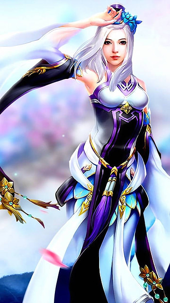 flower, fantasy, woman HD phone wallpaper