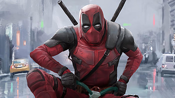 Deadpool Driving Kid Cycle, deadpool, superheroes, artwork HD wallpaper