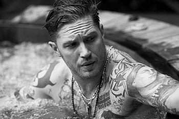 Tom Hardy, tom-hardy, celebrities, male-celebrities, black-and-white, monochrome HD wallpaper