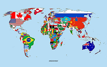 world map, , vector art, world map drawing, creative art, world map art, vector drawing, abstract world map, world map with country flags HD wallpaper