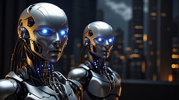 Robotic soldiers, soldier, robot, AI Art, Mechanism HD wallpaper