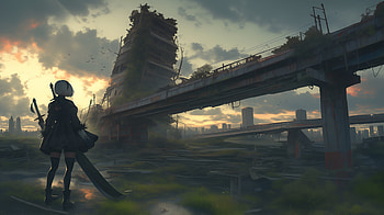 of YoRHa No.2 Type B from NieR: Automata, video game, NieR: Automata, YoRHa No.2 Type B HD wallpaper