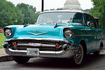 Auto, Cars, Front View, Vintage Bel Air HD wallpaper