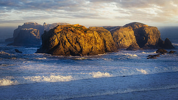 Bandon-Beach-Oregon, Beach, Nature, Bandon, Oregon HD wallpaper