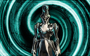 Limbo, blue grunge background, Warframe, RPG, Warframe characters, Limbo Build, vortex, Warframe Builds, Limbo Warframe HD wallpaper