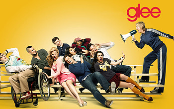 Glee , TV show cast, Colorful background, Musical drama HD wallpaper