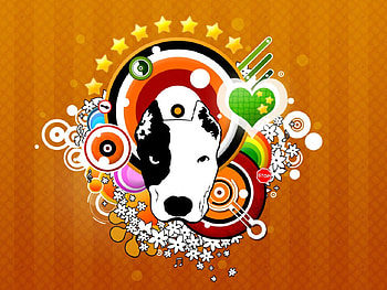 Abstract Dog, dog, abstract HD wallpaper