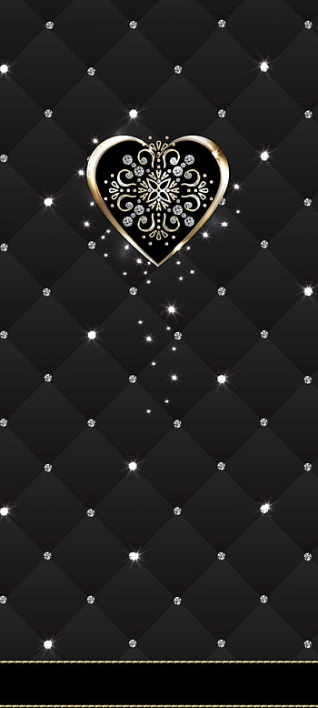 Leather Heart Shine, monochrome graphy, art, Luxury, Love, Pastel, Diamond, Premium HD phone wallpaper