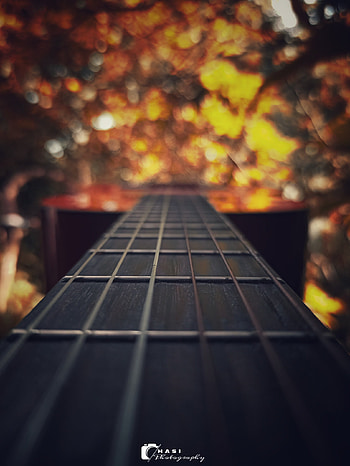 Guitar, atmosphere, sky HD phone wallpaper