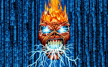 Ed The Head, eddie, music, maiden, iron, band HD wallpaper