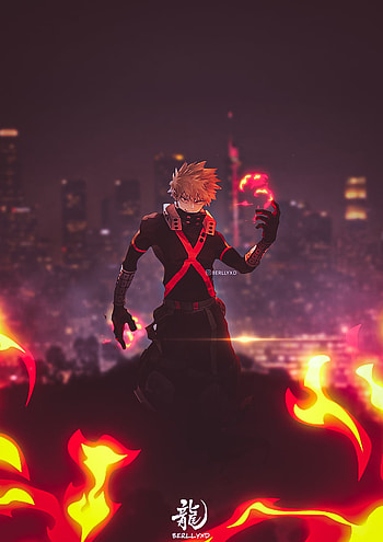 Katsuki Bakugo, art, katsuki, bakugou HD phone wallpaper
