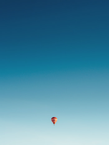 Sky, Minimalism, Flight, Balloon HD phone wallpaper