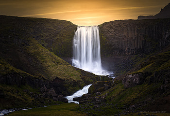 Island Waterfall, island, waterfall, nature HD wallpaper