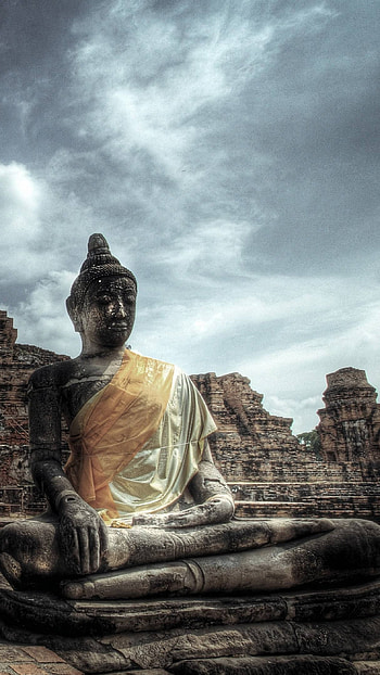 Bhagwan Buddha, Buddha Temple HD phone wallpaper