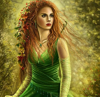 Girl in green, girl, green girl, green HD wallpaper