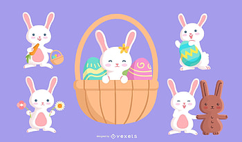 Happy Easter!, texture, vexels, card, easter, pattern, egg, blue, basket, bunny, rabbit HD wallpaper