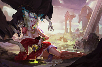 Fantasy girl, girl, wangmeng, art, demon, fantasy HD wallpaper