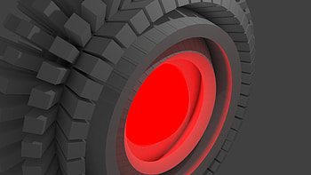 Red Abstract Blender , abstract, artist, artwork, digital-art, shapes HD wallpaper