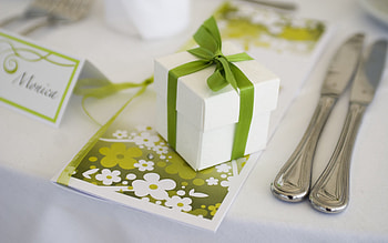 Miscellanea, Miscellaneous, Box, Present, Gift, Bow, Serving, Cutlery HD wallpaper