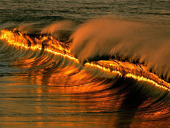 Nature, Sea, Evening, Wave, Mexico City HD wallpaper
