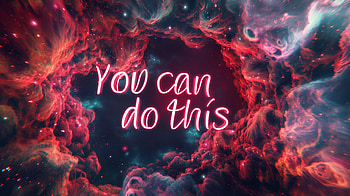 Motivational You Can Do This Nebula, motivational, inspirational, you can do this HD wallpaper