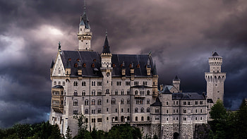 Neuschwanstein-Castle, germany, Castle, Building, Neuschwanstein HD wallpaper