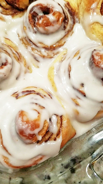 Homemade cinnamon rolls, Rich buttercream, Elegant dessert, Baking perfection HD phone wallpaper