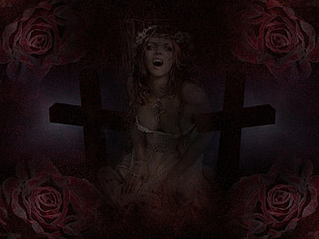 vampire, woman HD wallpaper